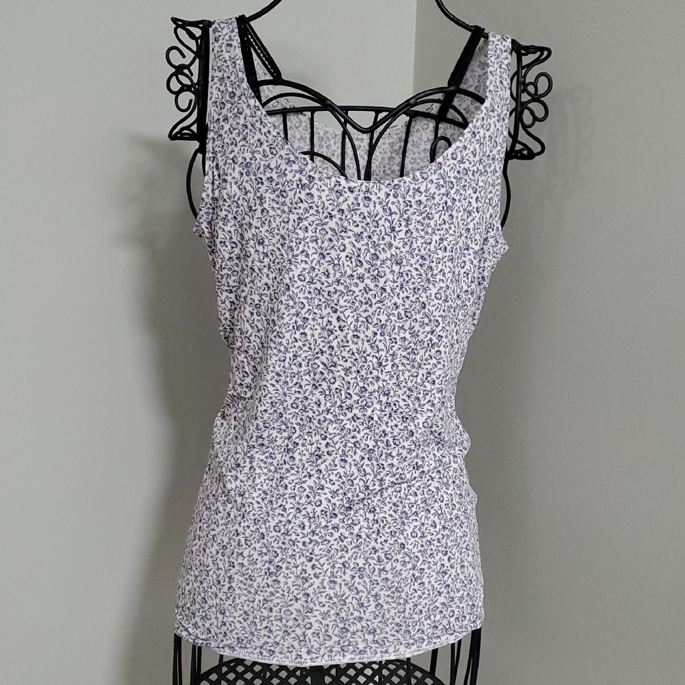 Floral Purple Women's Tank Top